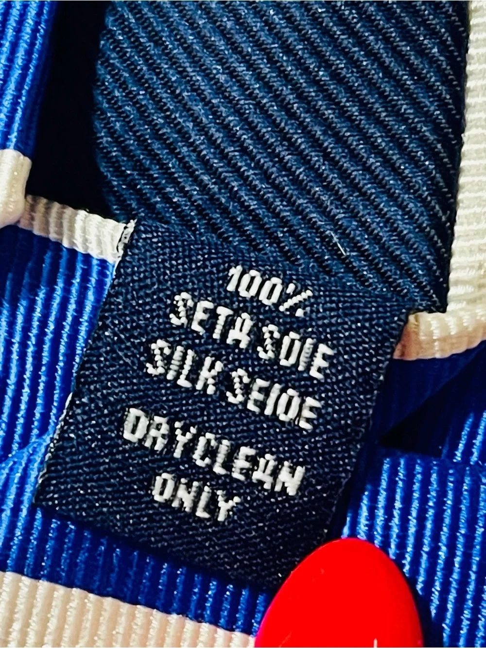 Charles Tyrwhitt Men's Tie Blue & White Diagonal Stripe 100% Silk